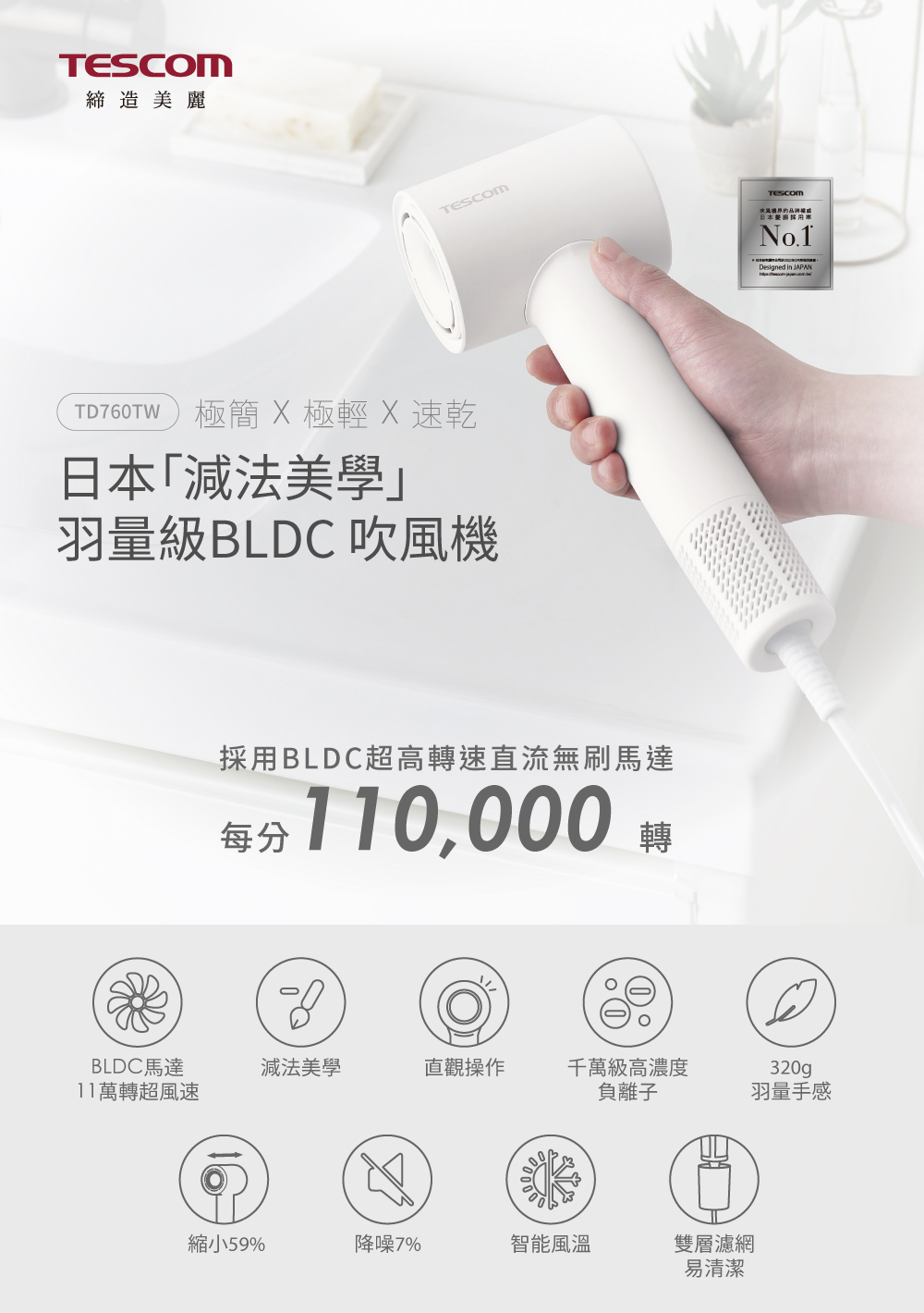TD760TW æ¥µç°¡ X æ¥µè¼ X éä¹¾