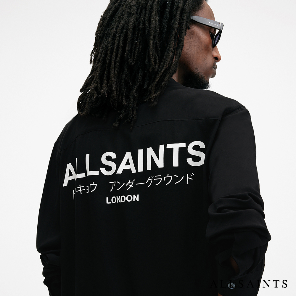 ALLSAINTS UNDERGROUND 人造絲LOGO長