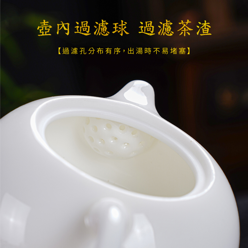 壺內過濾球過濾茶渣 過濾孔分布有序,出湯時不易堵塞 