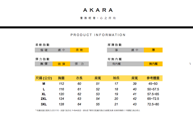 根據測量位置與方式的不同,瀏量可能存在12cm誤差,請知悉模特兒配戴的飾品為搭配效果 如無特殊標示不會總主商品寄出