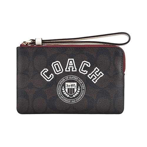 COACH COACH Varsity LOGO拉鍊PVC校