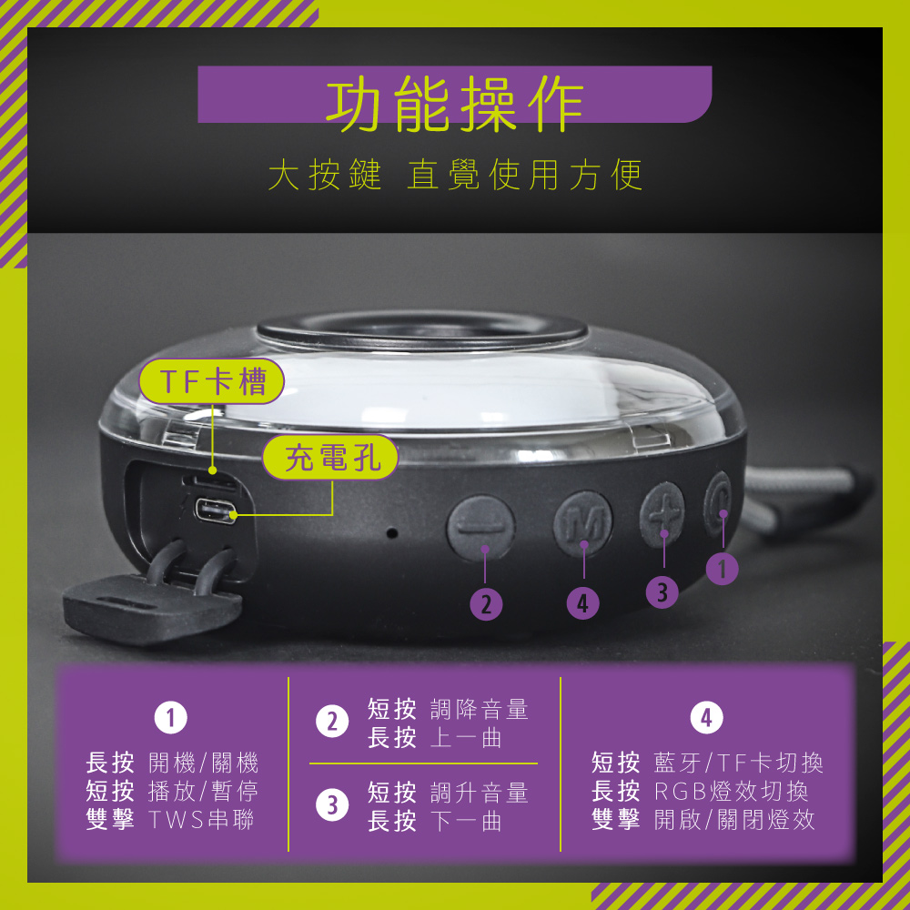 大按鍵 直覺使用方便