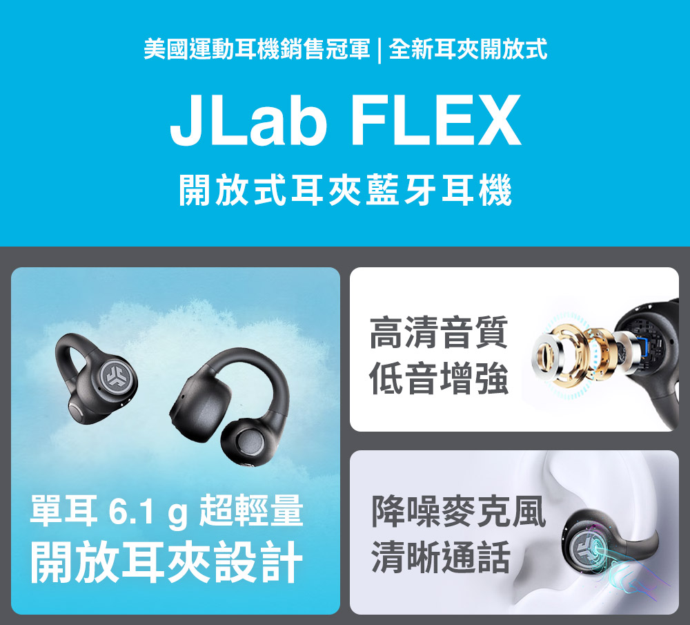 美國運動耳機銷售冠軍全新耳夾開放式