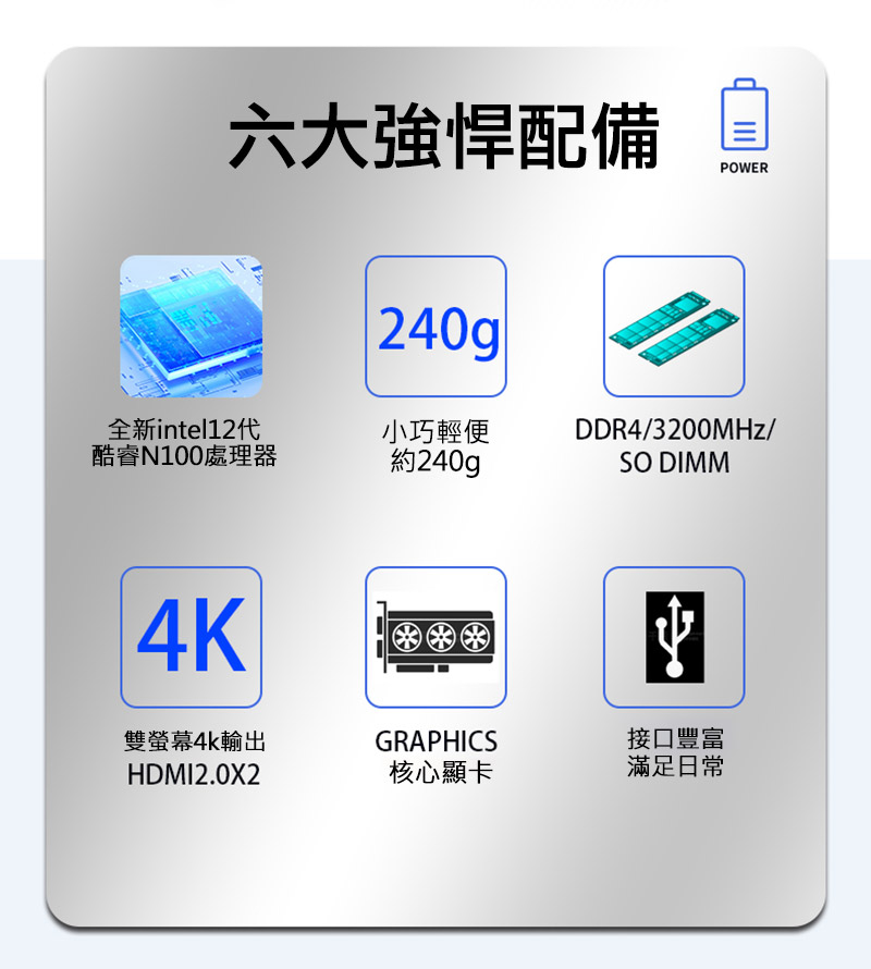 MOREFINE M8 迷你電腦(Intel N100 3.