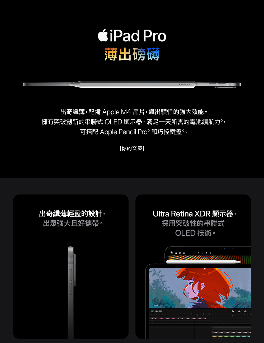 Apple 2024 iPad Pro 11吋/WiFi/5