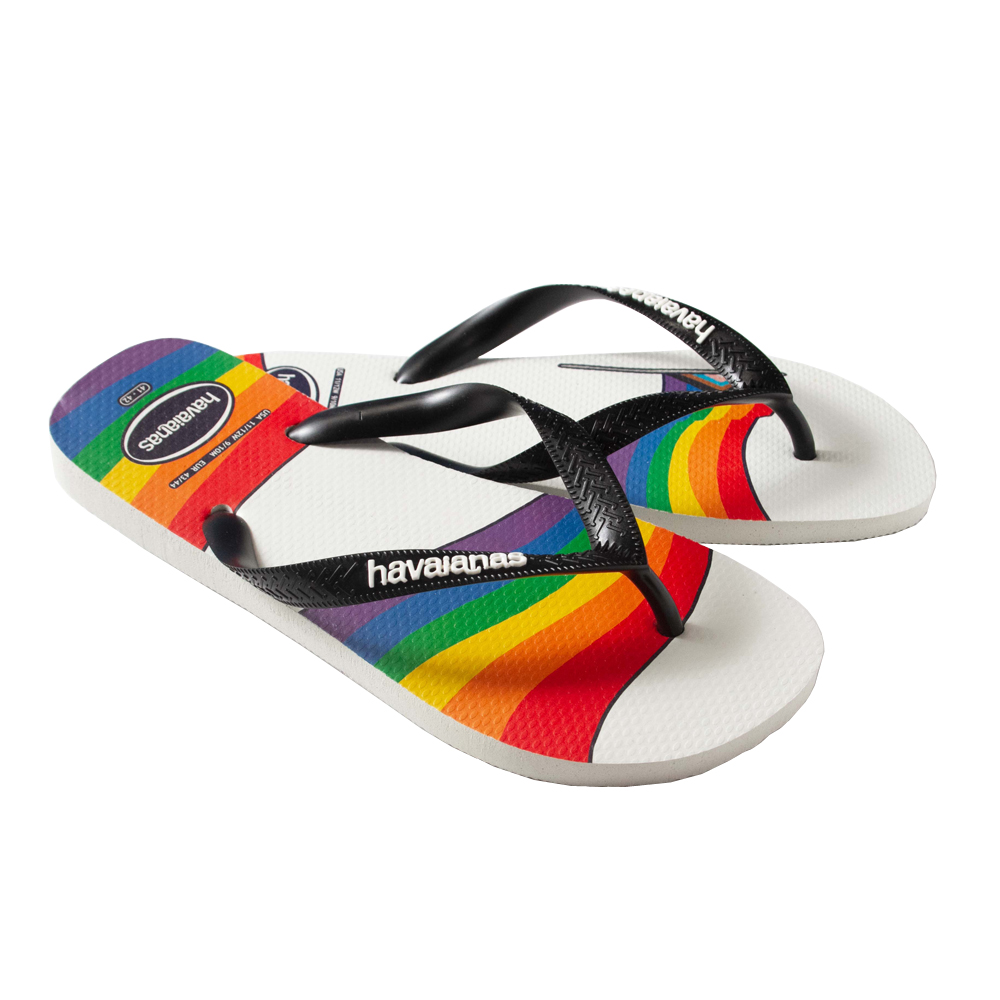 havaianas 哈瓦仕 中性 TOP PRIDE系列 白