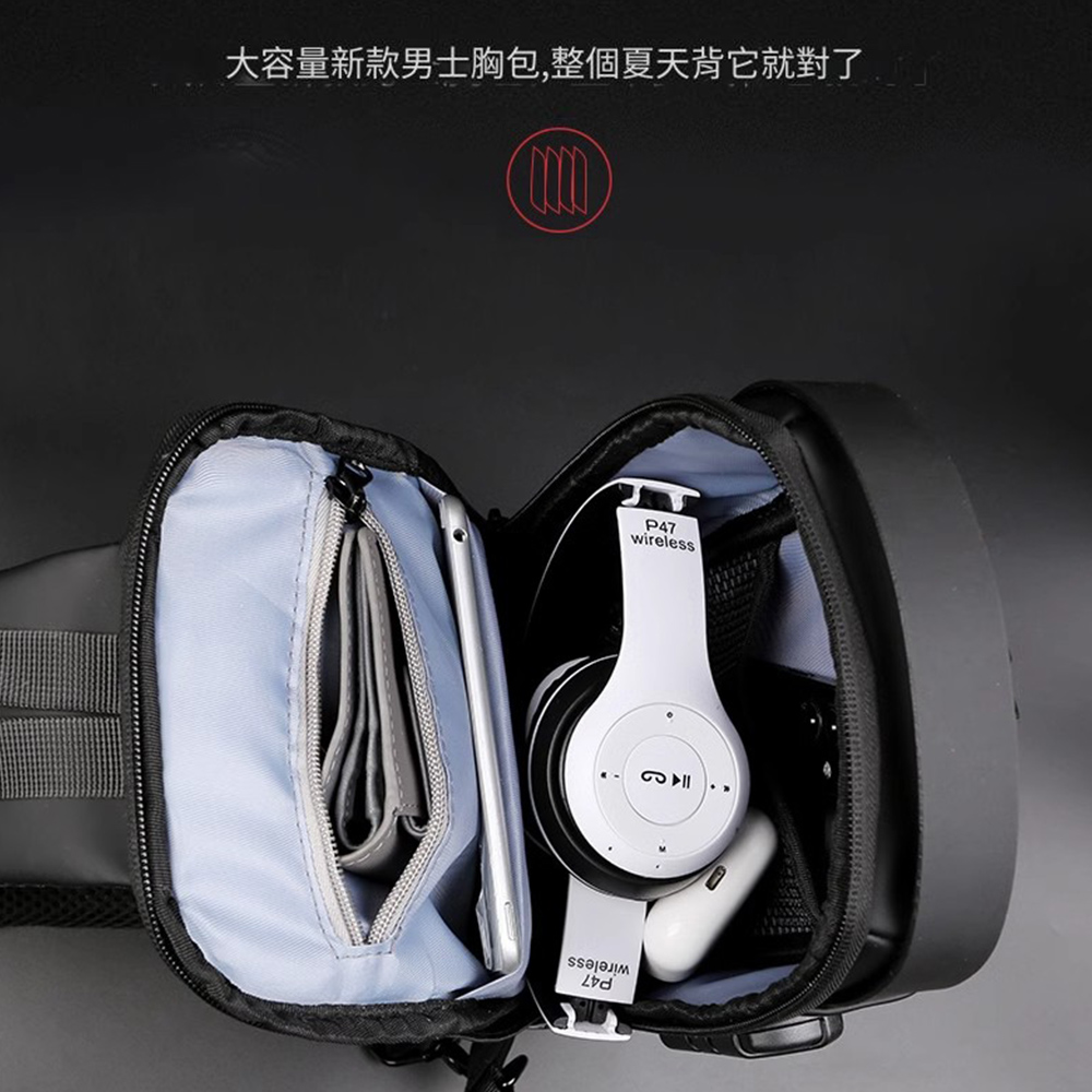 大容量新款男士胸包,整個夏天背它就對了 