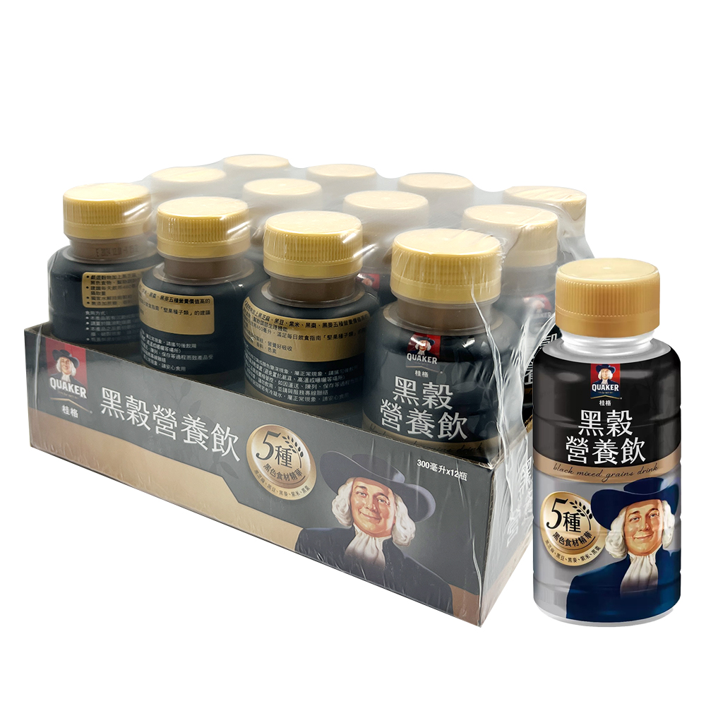 美式賣場 Quaker 桂格 黑穀營養飲(300ml x 1