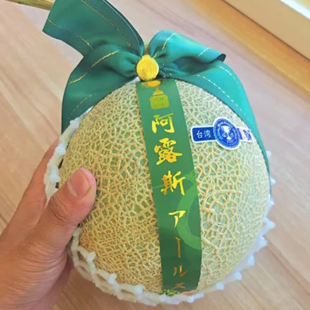 仙菓園 台灣 溫室阿露絲哈密瓜 單顆禮盒裝 約重1100g±