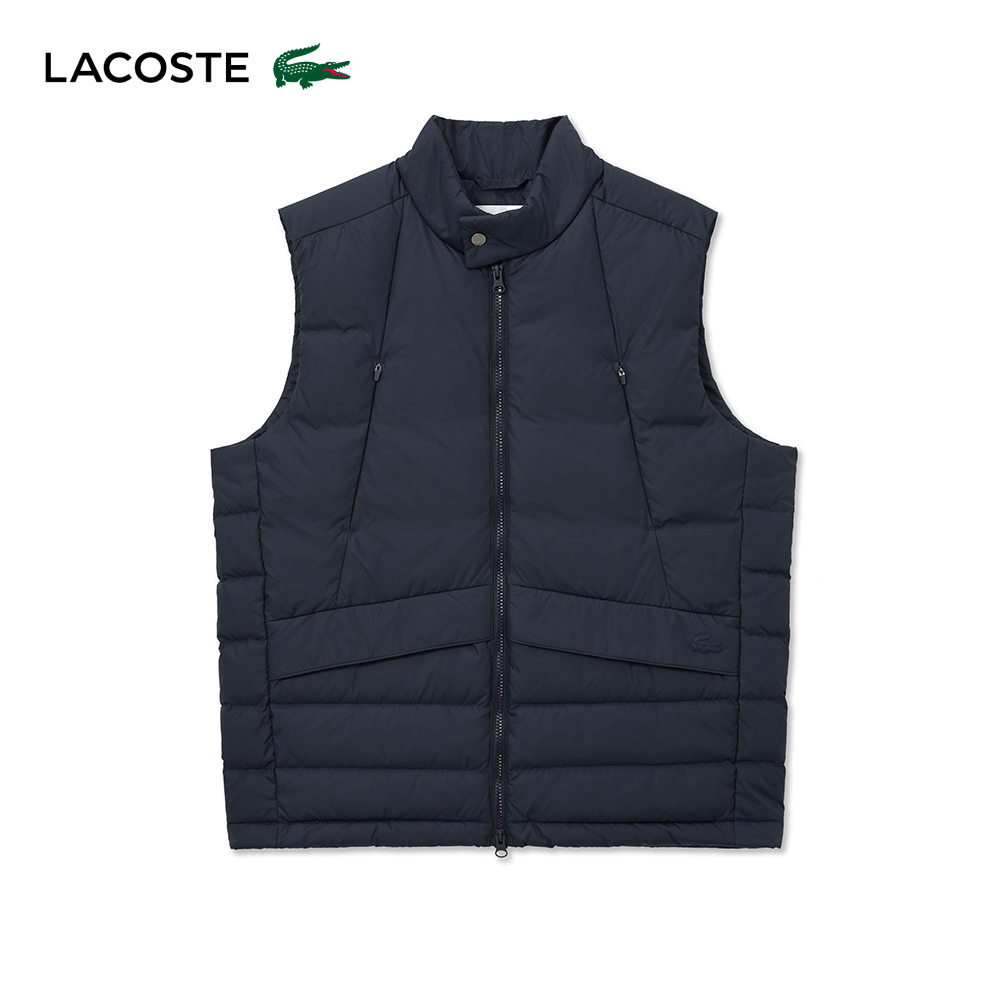 LACOSTE 男裝-鋪棉水背心外套(海軍藍)好評推薦