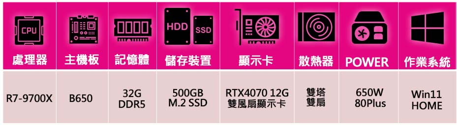 NVIDIA R7八核 RTX4070 WiN11{別有洞天