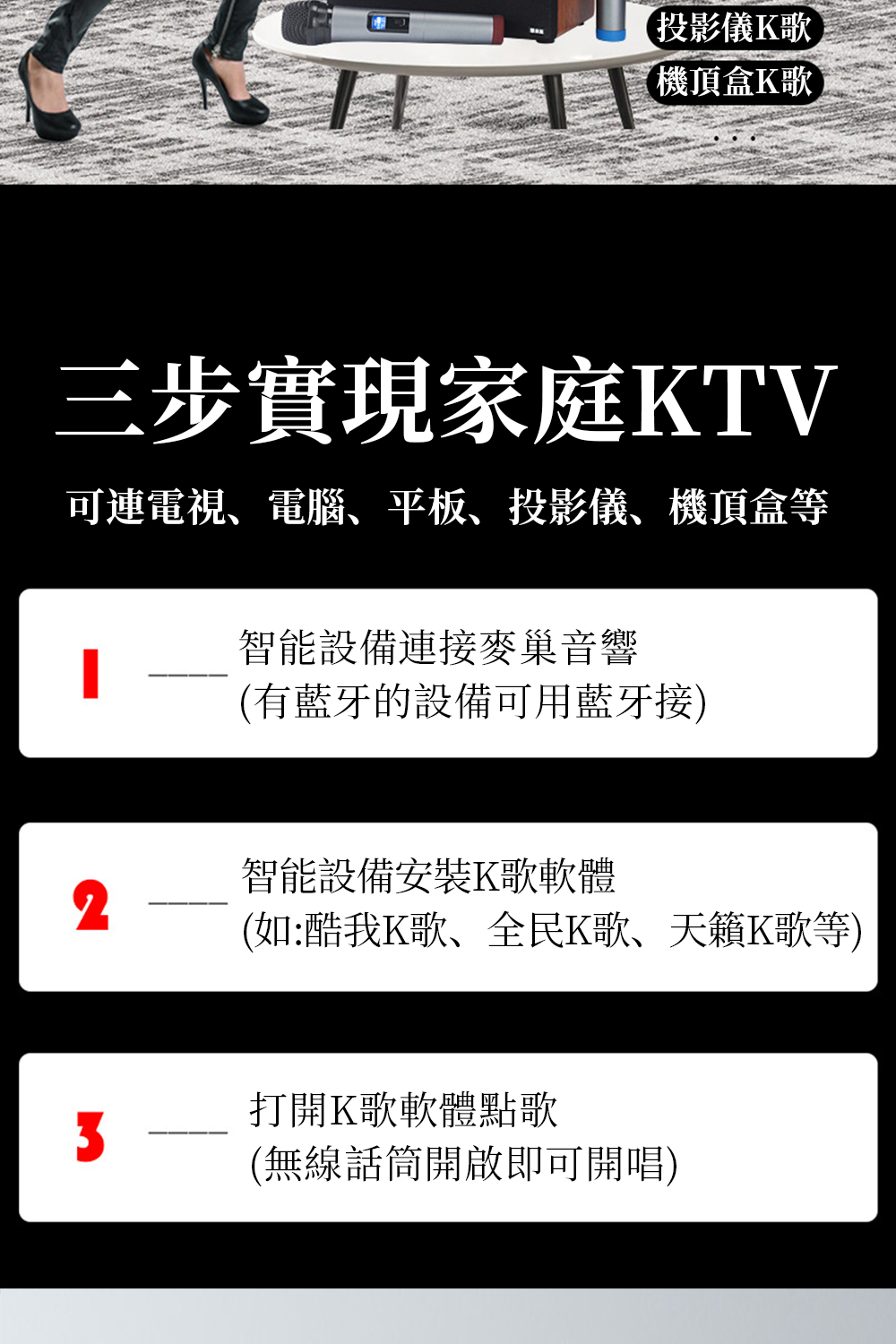 可連電視、電腦、平板、投影儀、機頂盒等