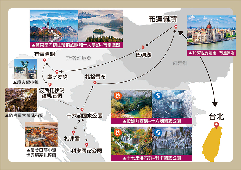 好饗趣旅遊/聖誕市集/跨年 克羅埃西亞★東歐祕境夢幻十六湖全