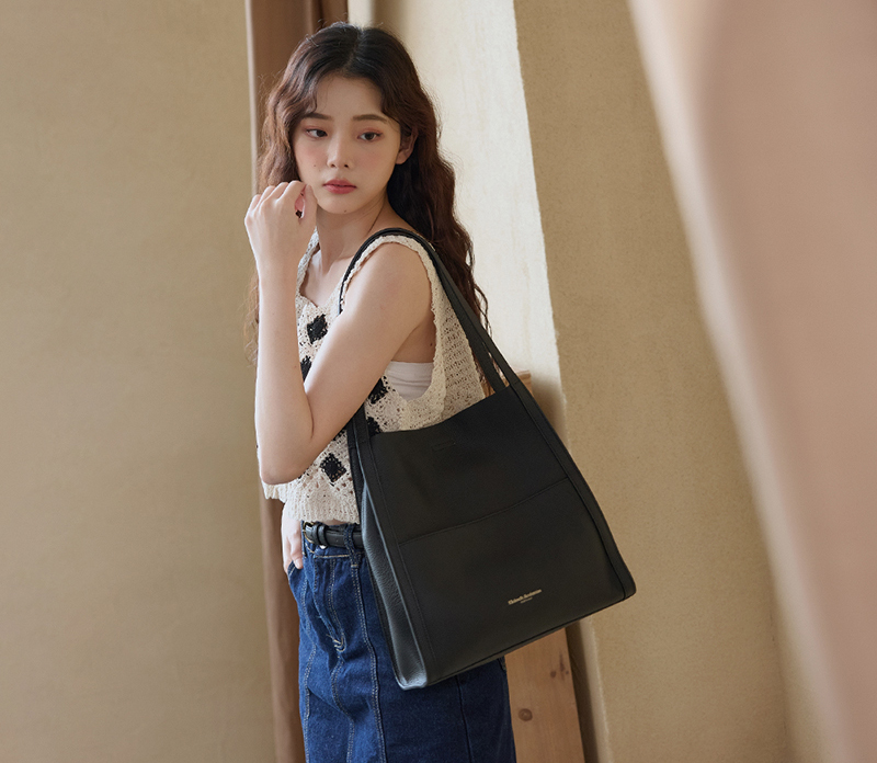 金安德森 Casey 簡約牛皮托特包(經典黑) 推薦