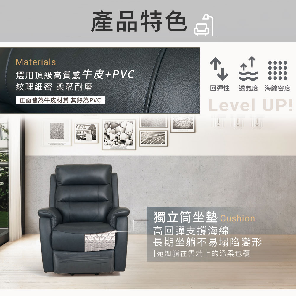 Homelike 黛西電動輔助起身沙發評價推薦