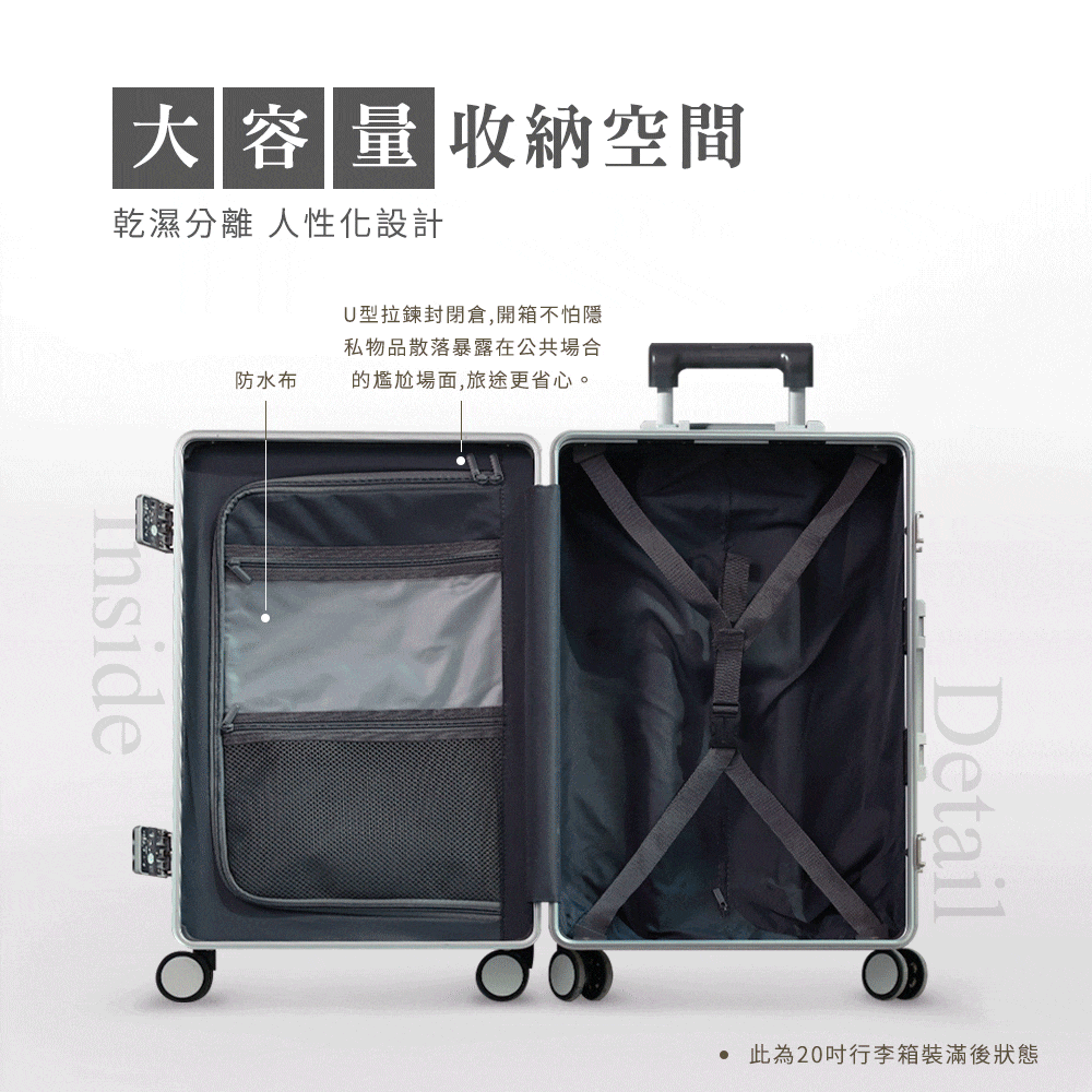 U型拉鍊封閉倉,開箱不怕隱