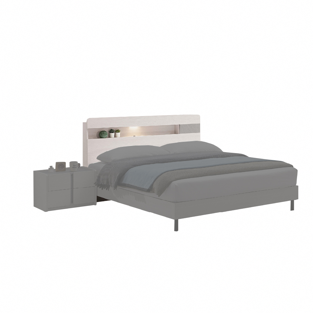 H&D 東稻家居 白榆木床頭片6尺(TKHT-07416)品