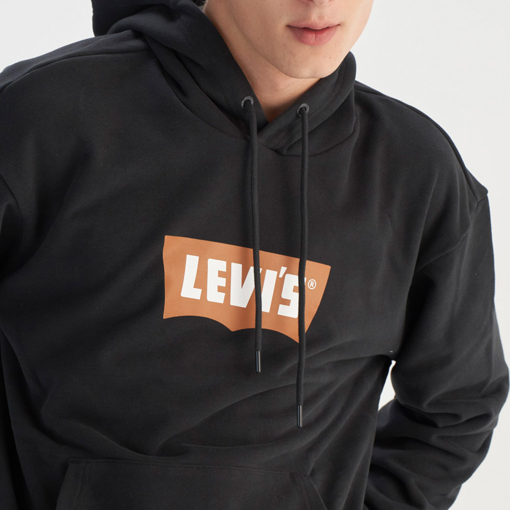 LEVIS 官方旗艦 男款 寬鬆版帽T 經典LOGO TEE