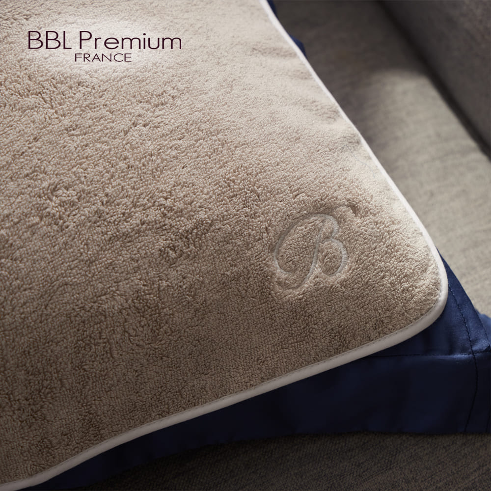 BBL Premium 100%棉刺繡枕巾(瑪奇朵)好評推薦