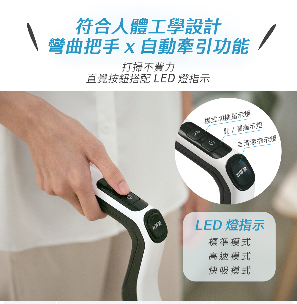 直覺按鈕搭配LED 燈指示