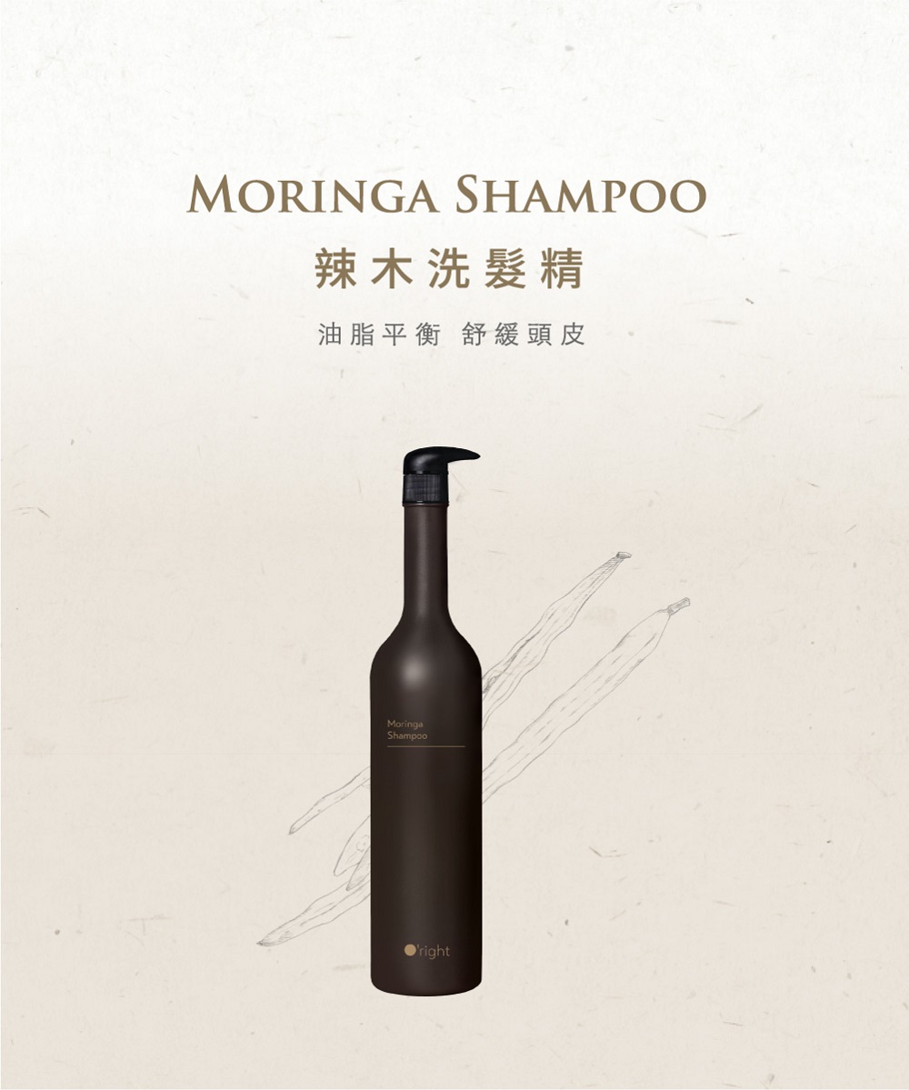辣木洗髮精 油脂平衡 舒緩頭皮 
