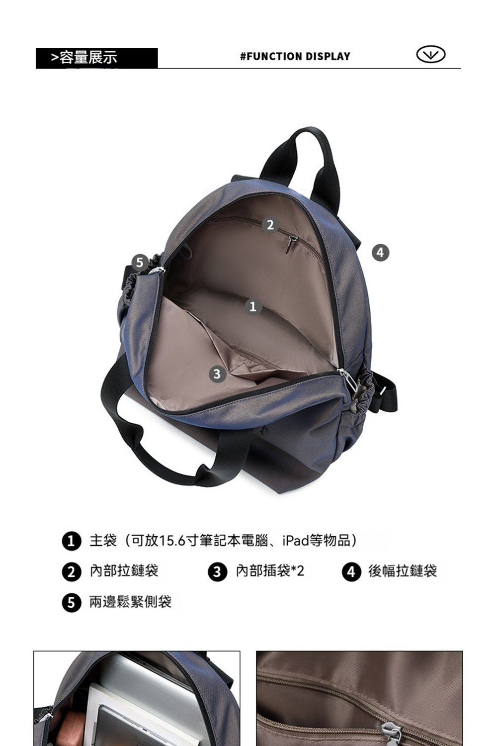 1 ä¸»è¢å¯æ¾15.6å¯¸ç­è¨æ¬é»è¦ãiPadç­ç©å