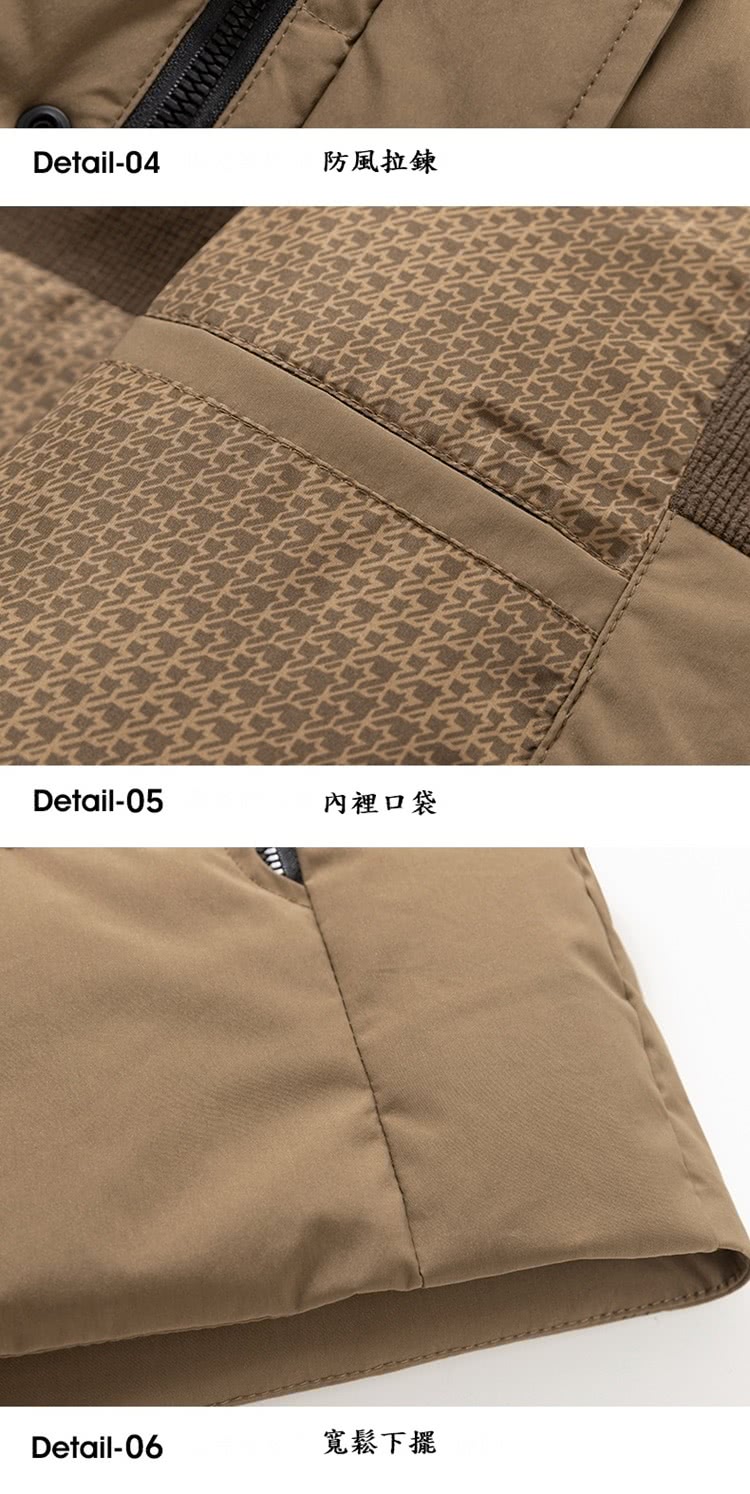 防風拉鍊 內裡口袋 寬鬆下擺 