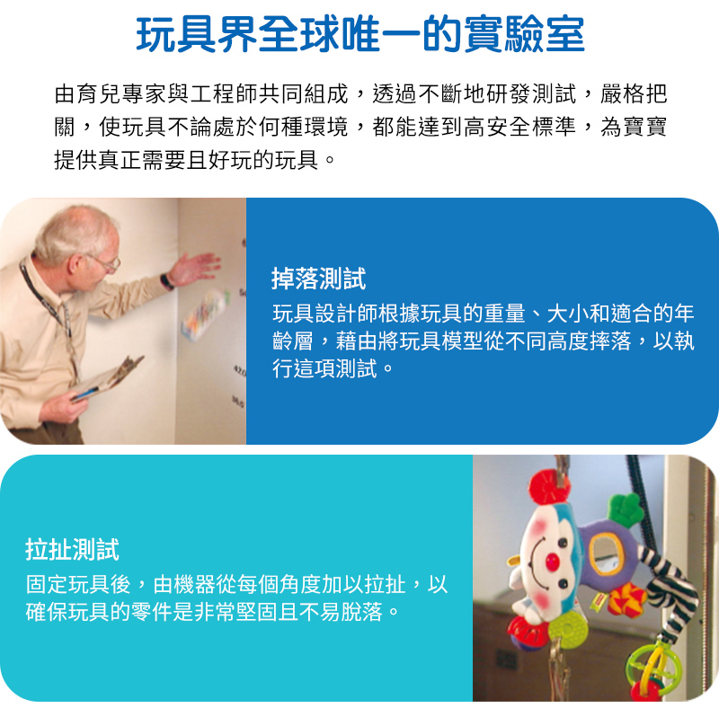 由育兒專家與工程師共同組成,透過不斷地研發測試,嚴格把