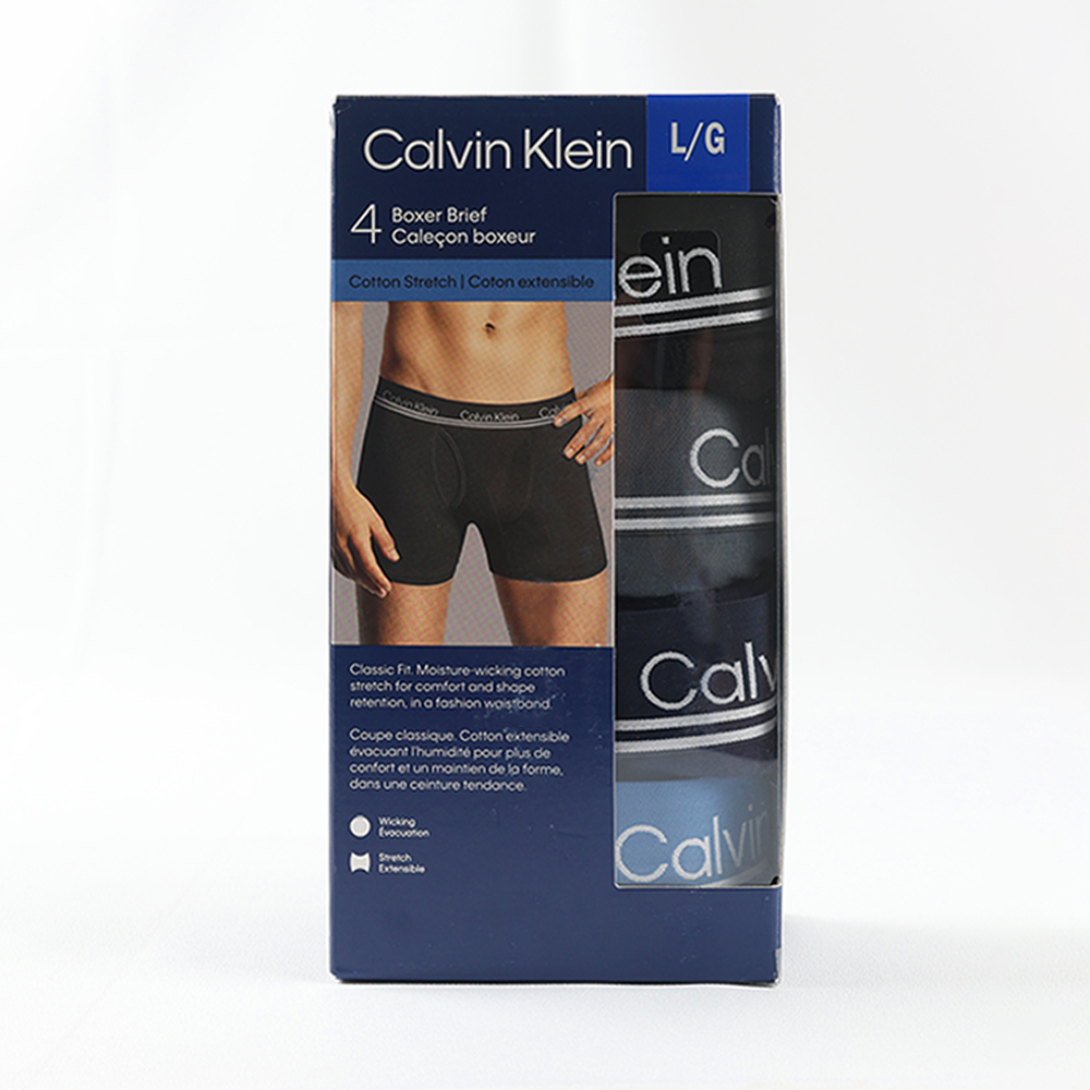 Clvin Klein L/G Boxer BriefCaleçon boxeur Stretch  Coton extensibleein  Moisturewicking stretch for comfort  shoperetention in a foshion Coupe classique  extensible  pour plus deconfort et un mointien de  forme une  tendanceExtensibleCaCalCalv