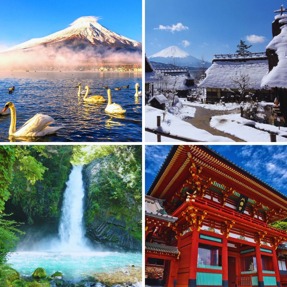 關東之美5日 淨蓮瀑布、伊豆半島海景、鎌倉古都、富士合掌村(