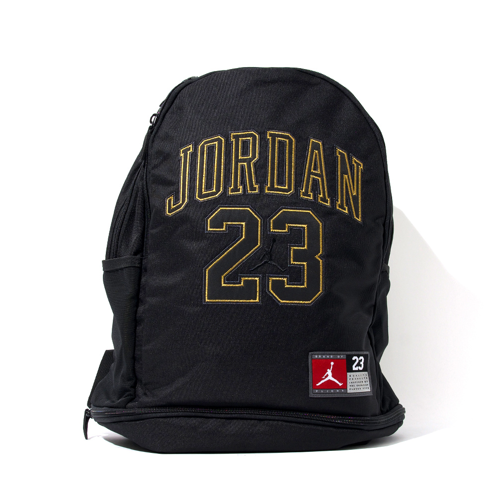 NIKE 耐吉 Jordan Jrtsey 黑金色 雙肩包 