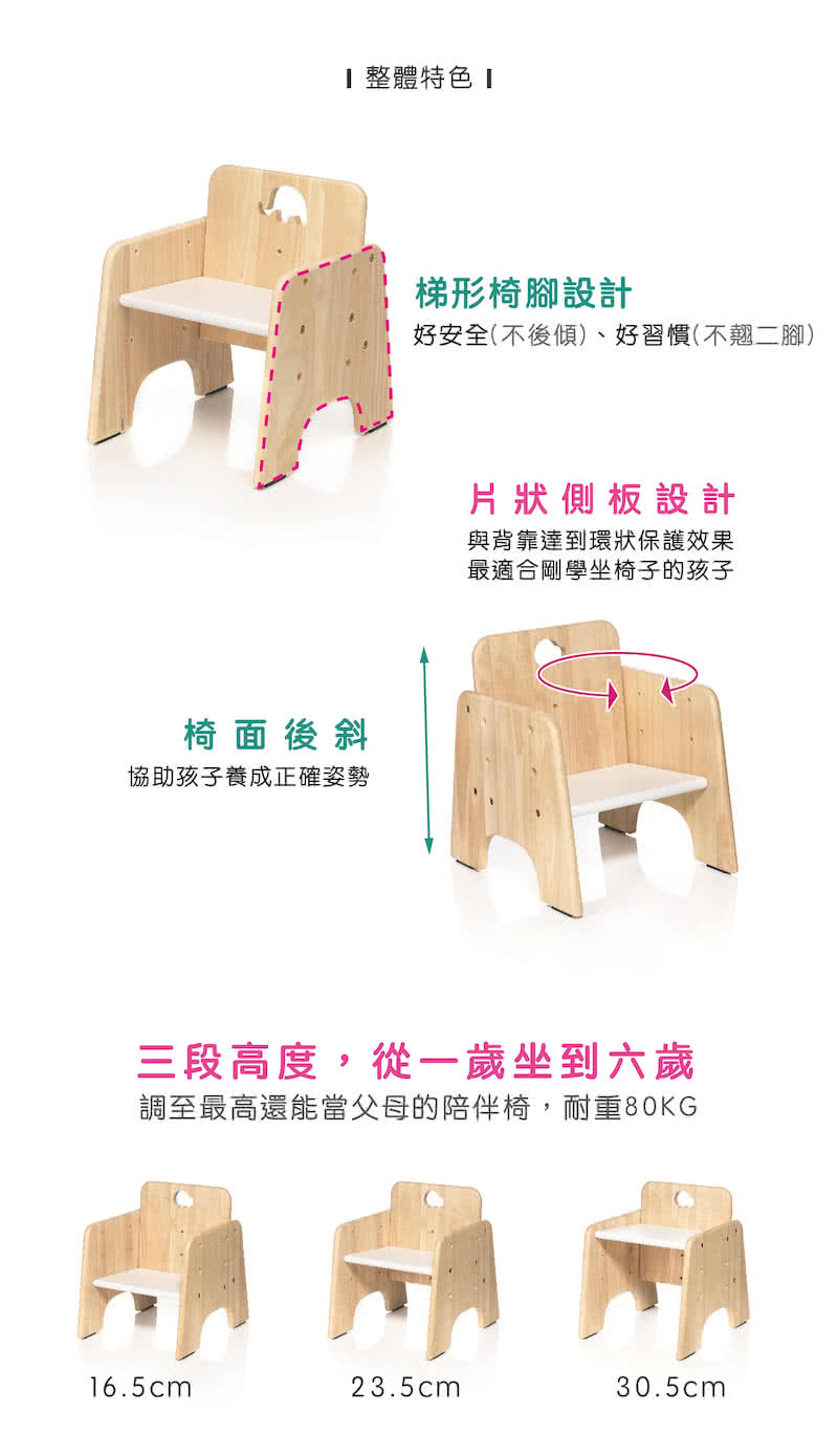 愛兒館 ilovekids 離乳成長我的第一張小桌子小椅子-