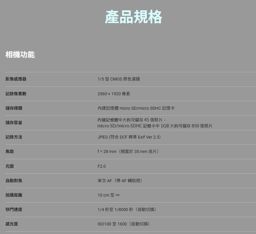 micro SDmicro SDHC 記憶卡中1GB大約可儲存 850張照片