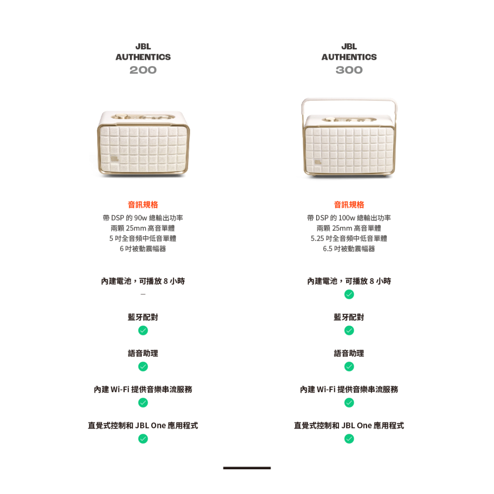 直覺式控制和 JBL One 應用程式
