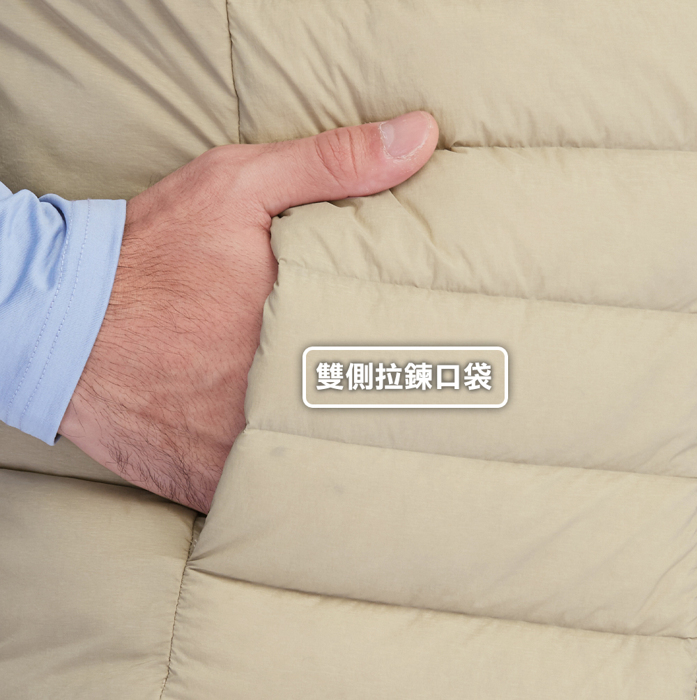 雙側拉鍊口袋 