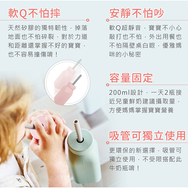 200ml設計,一天2瓶接