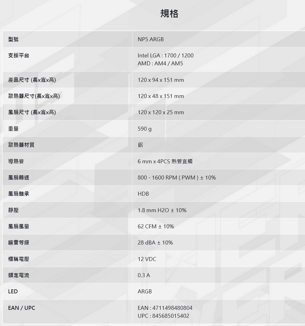 6 mm x 4PCS 熱管直觸