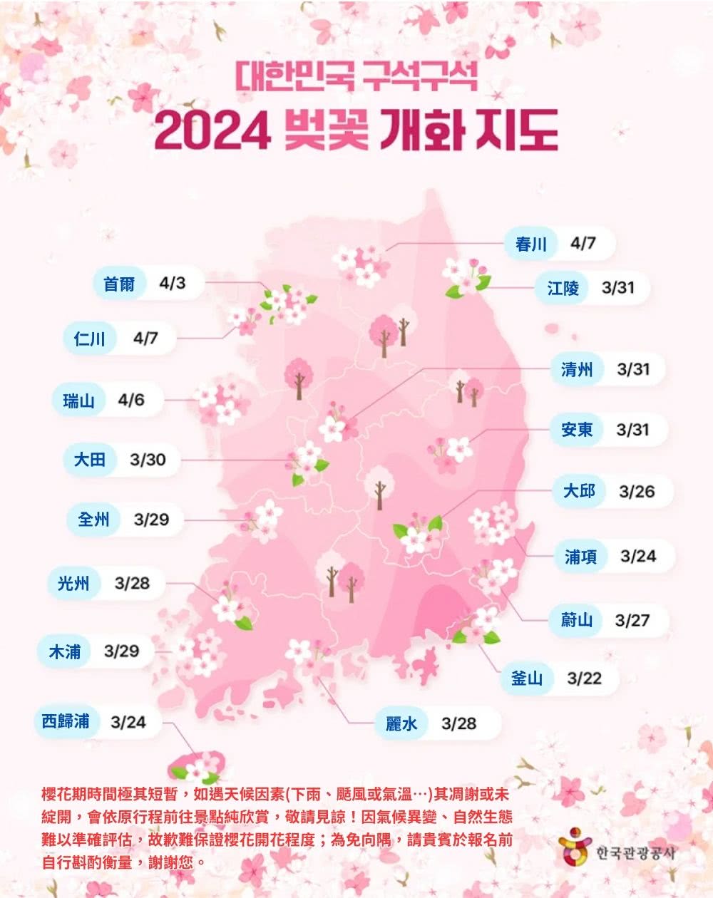 3/21只走彩妝*真愛釜山鎮海賞櫻趣五日 河東十里櫻花路、黑