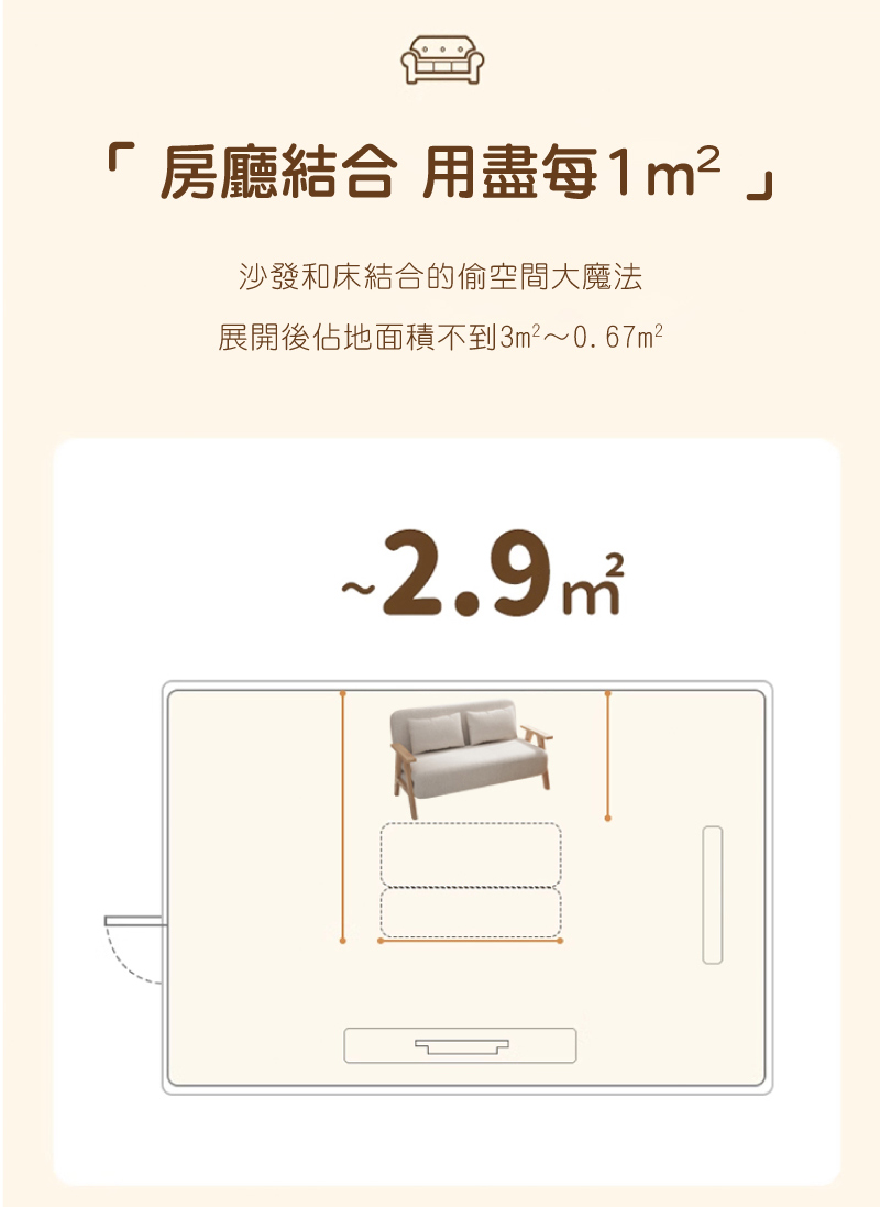 GOOD VIBE LIVING 好氣氛家居 120CM亞麻