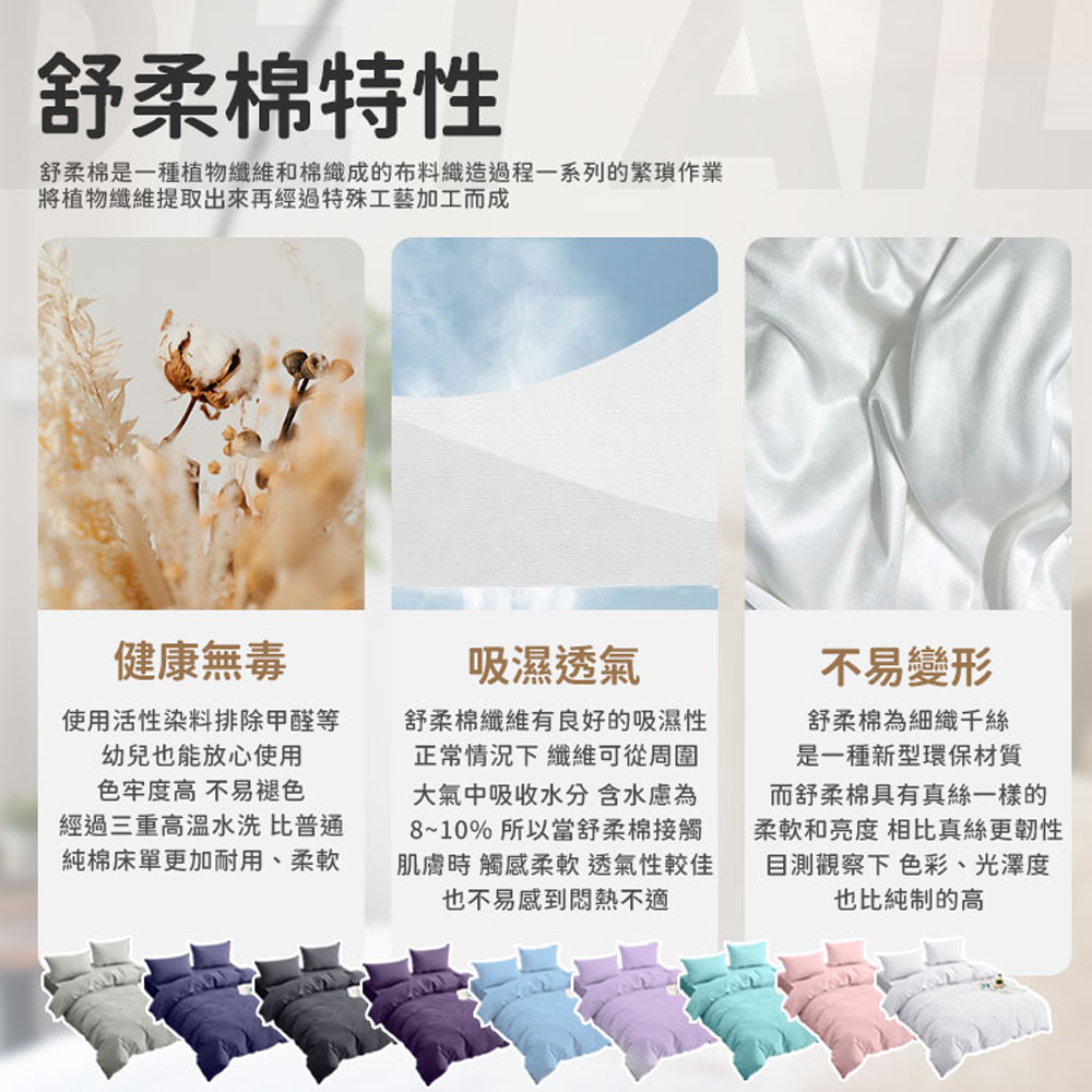 舒柔棉是一種植物纖維和棉織成的布料織造過程一系列的繁瑣作業