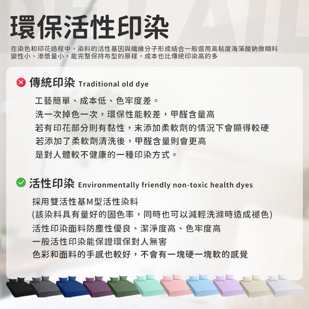 活性印染 Environmentally friendly nontoxic health dyes
