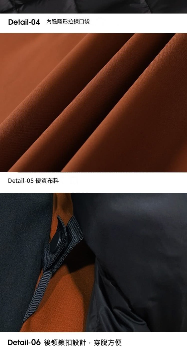 Detail06 後領鎖扣設計,穿脫方便 