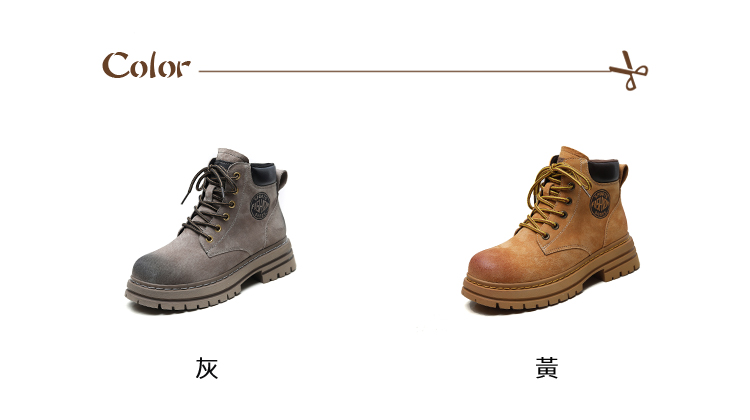 Vecchio 真皮馬丁靴 繫帶馬丁靴/真皮磨砂皮革經典繫帶 Vecchio 真皮馬丁靴 繫帶馬丁靴/真皮磨砂皮革經典繫帶