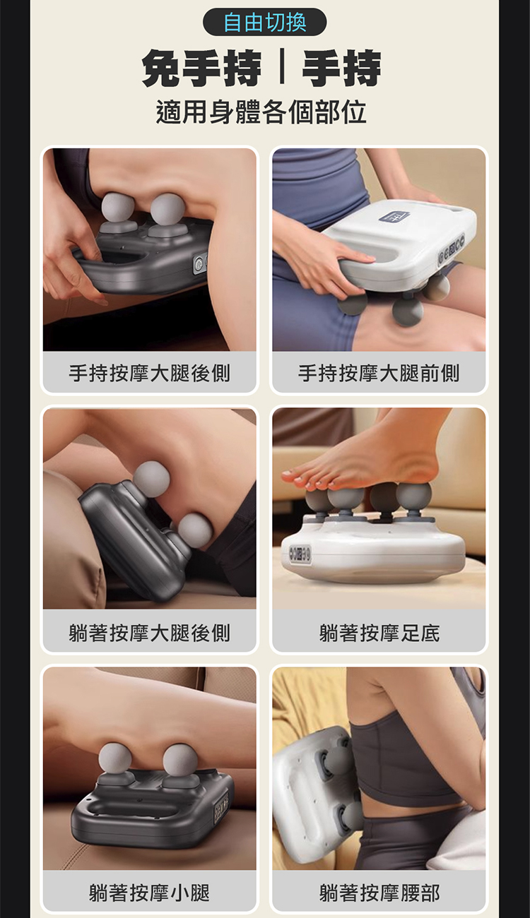適用身體各個部位