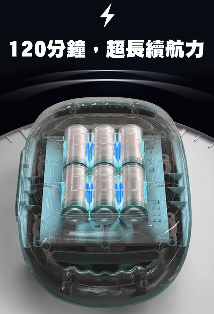 120分鐘,超長續航力 