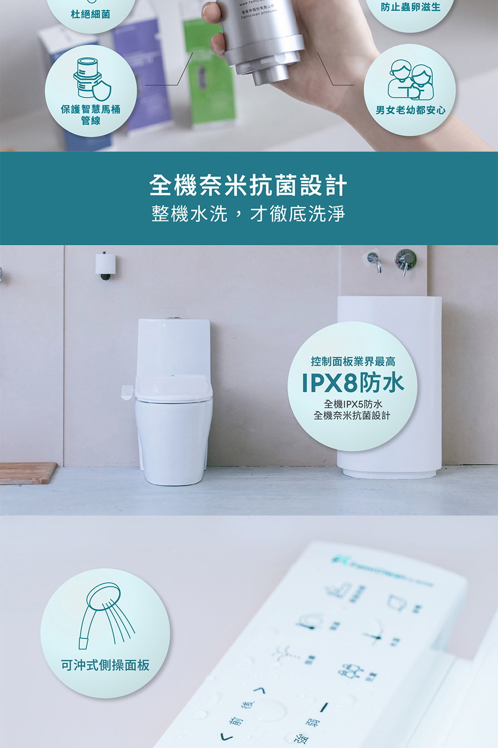 整機水洗,才徹底洗淨