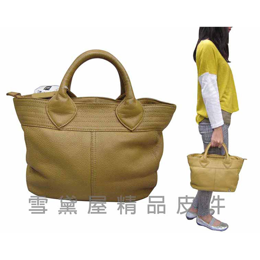 SNOW.bagshop 水餃包手提包(100%牛皮革材質主