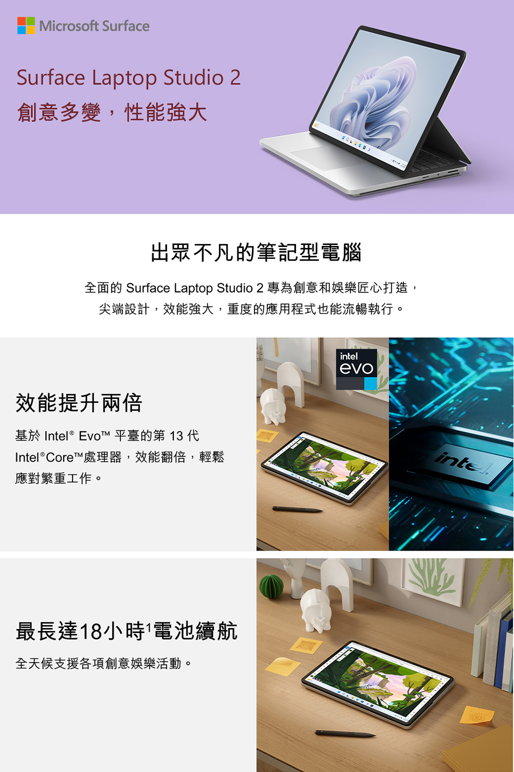 Microsoft微軟 Surface Laptop Studio 2 - 詳情1