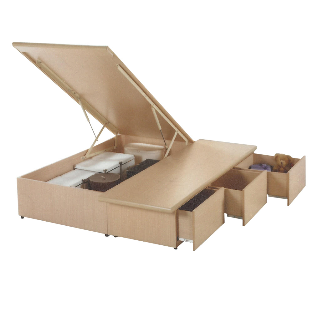 優利亞 雙人5尺抽屜+掀床床底(2色) 推薦