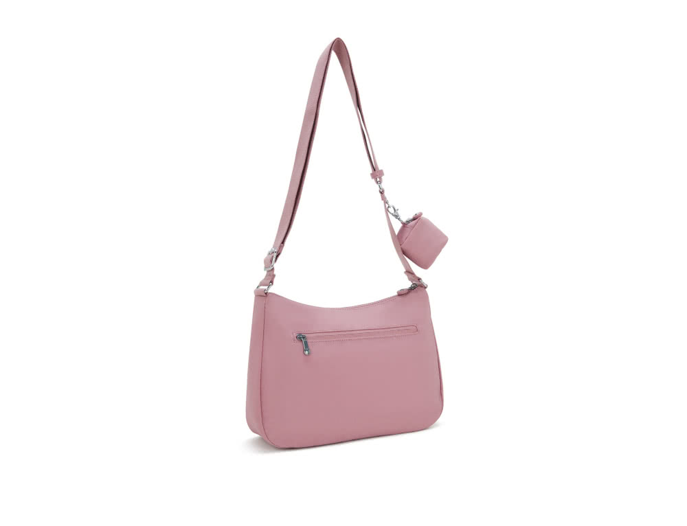 KIPLING官方旗艦館 溫柔荷花粉附小包造型側背包-SHI